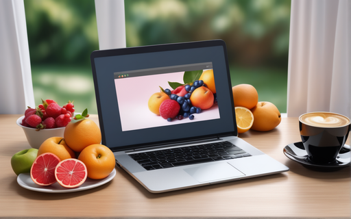 laptop-fruit-cup-of-coffee-realistic-photo home-based business